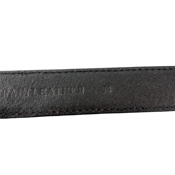 PGA Tour Belt Mens 38 Black Leather Woven Silver Buckle Western Golf Classic - Picture 9 of 16